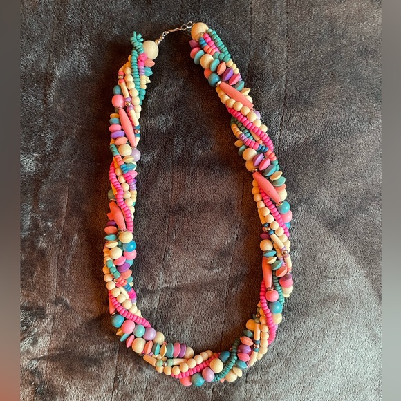Vintage Rainbow “Candy” Chunky Necklace - Picture 4 of 10